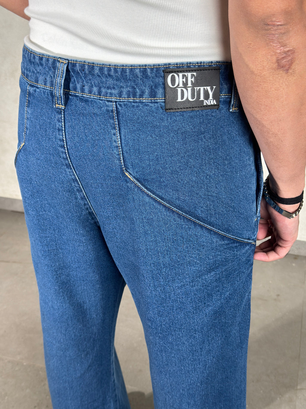 Blue Wild West Wash Jeans