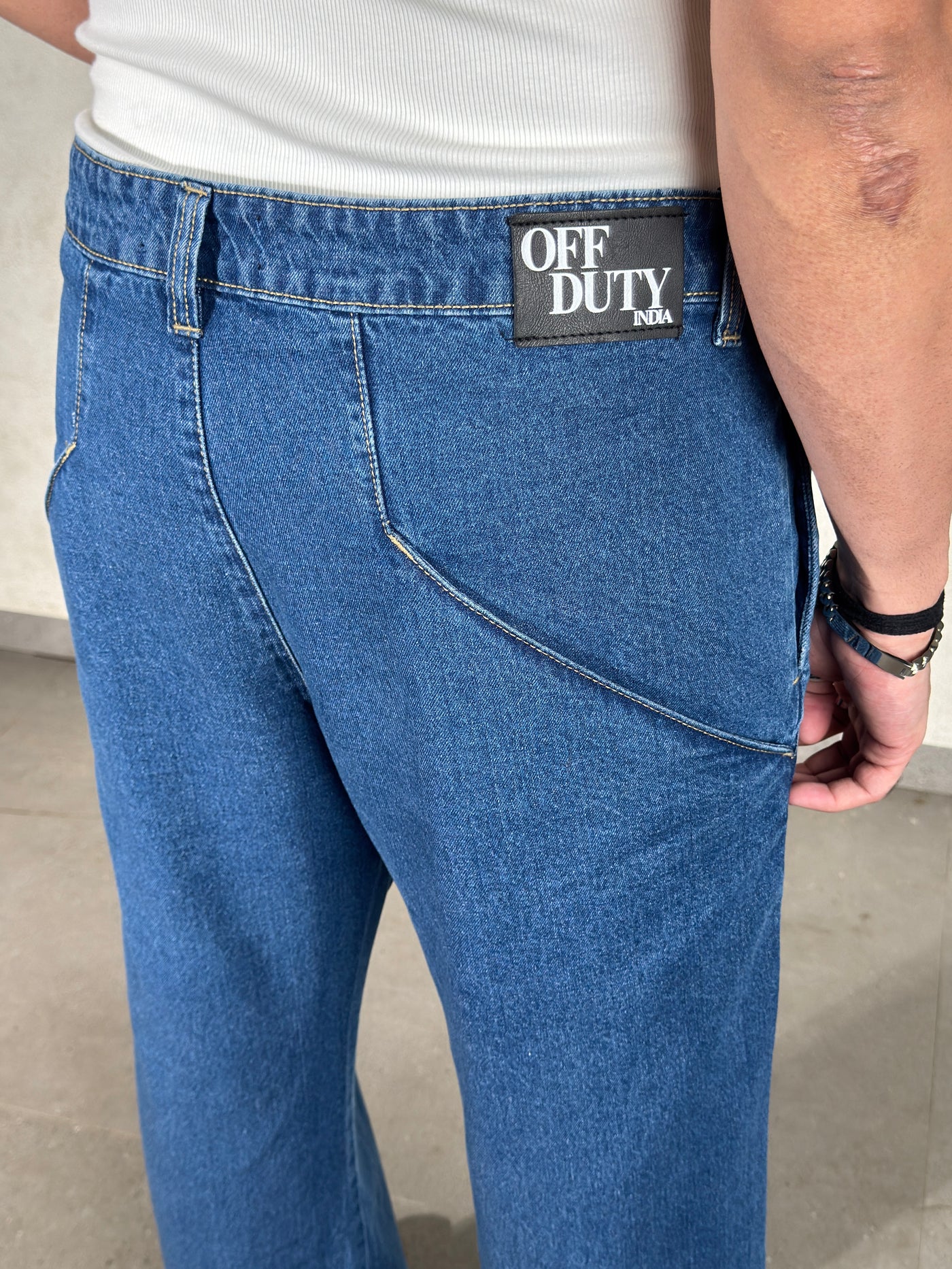 Blue Wild West Wash Jeans