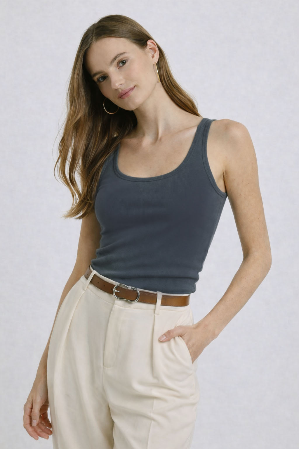 Basic Padded Sleeveless Top