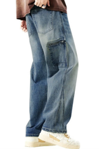 Take It Easy Blue Baggy Jeans