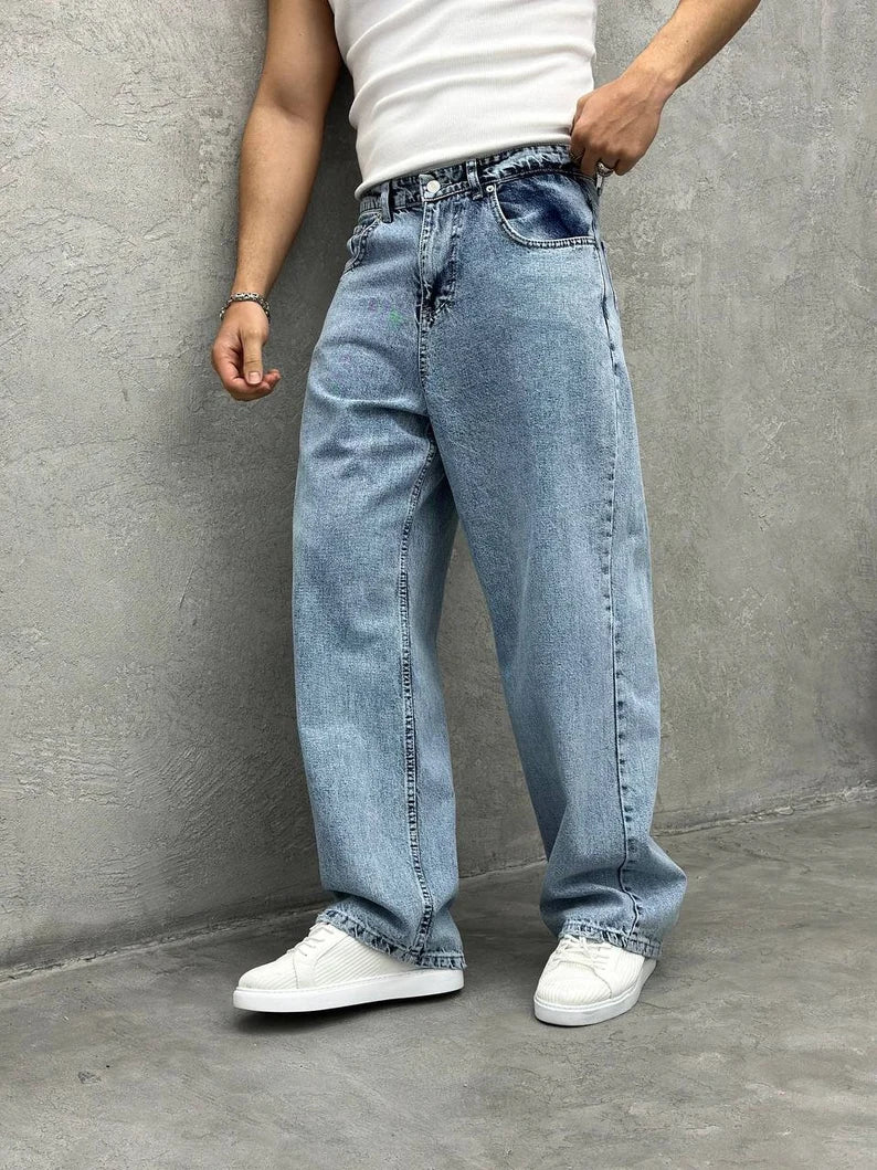 Oh So Vintage Men Baggy Jeans