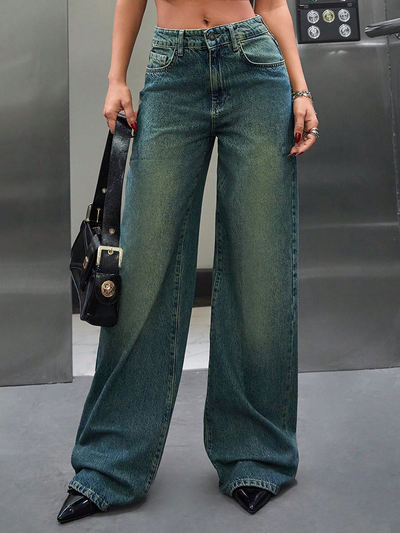 Shade Flow Wide Leg Jeans