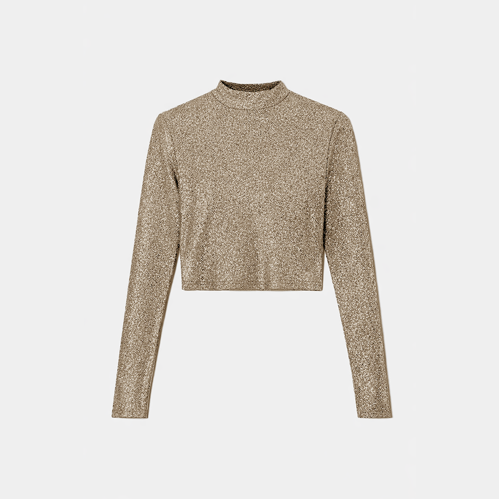 Moonlit Shimmer Crop Top