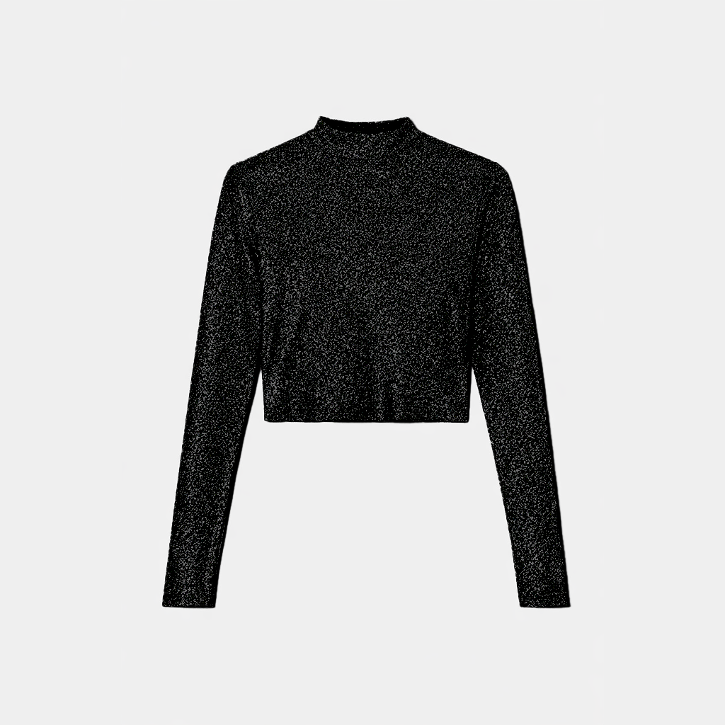 Moonlit Shimmer Crop Top