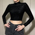 Moonlit Shimmer Crop Top