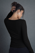 Knit Frame Full Sleeve Top