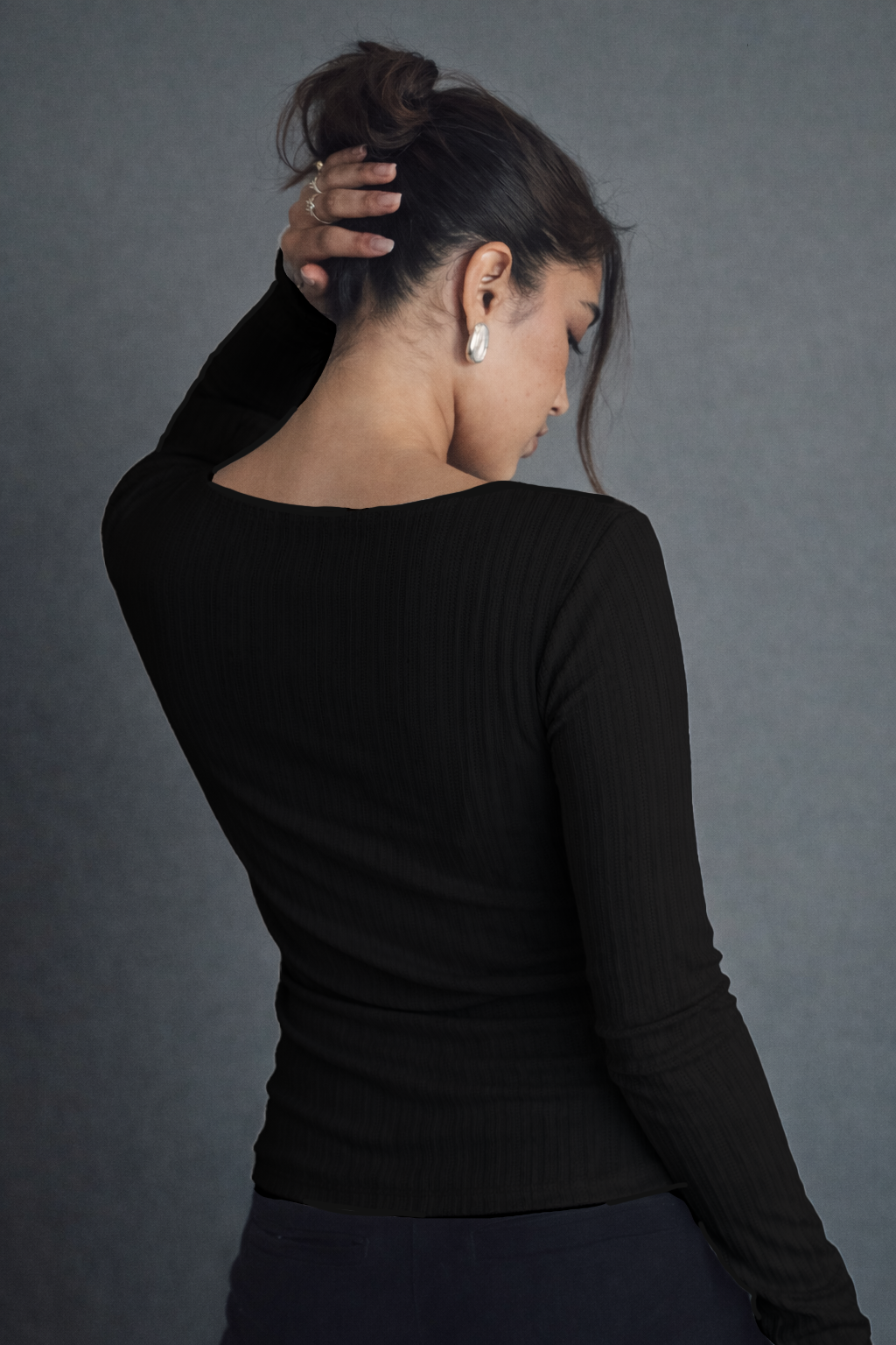 Knit Frame Full Sleeve Top