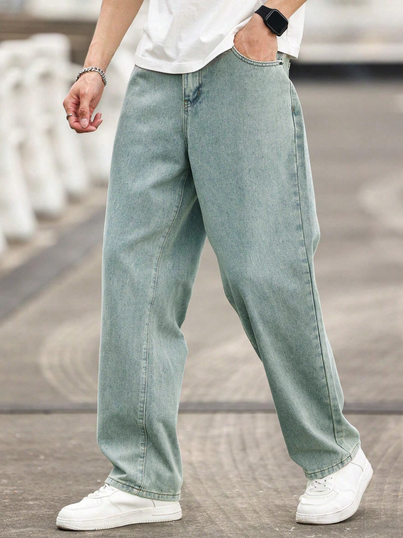 Blue Rust Runner Loose Straight Fit Jeans