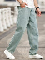 Blue Rust Runner Loose Straight Fit Jeans