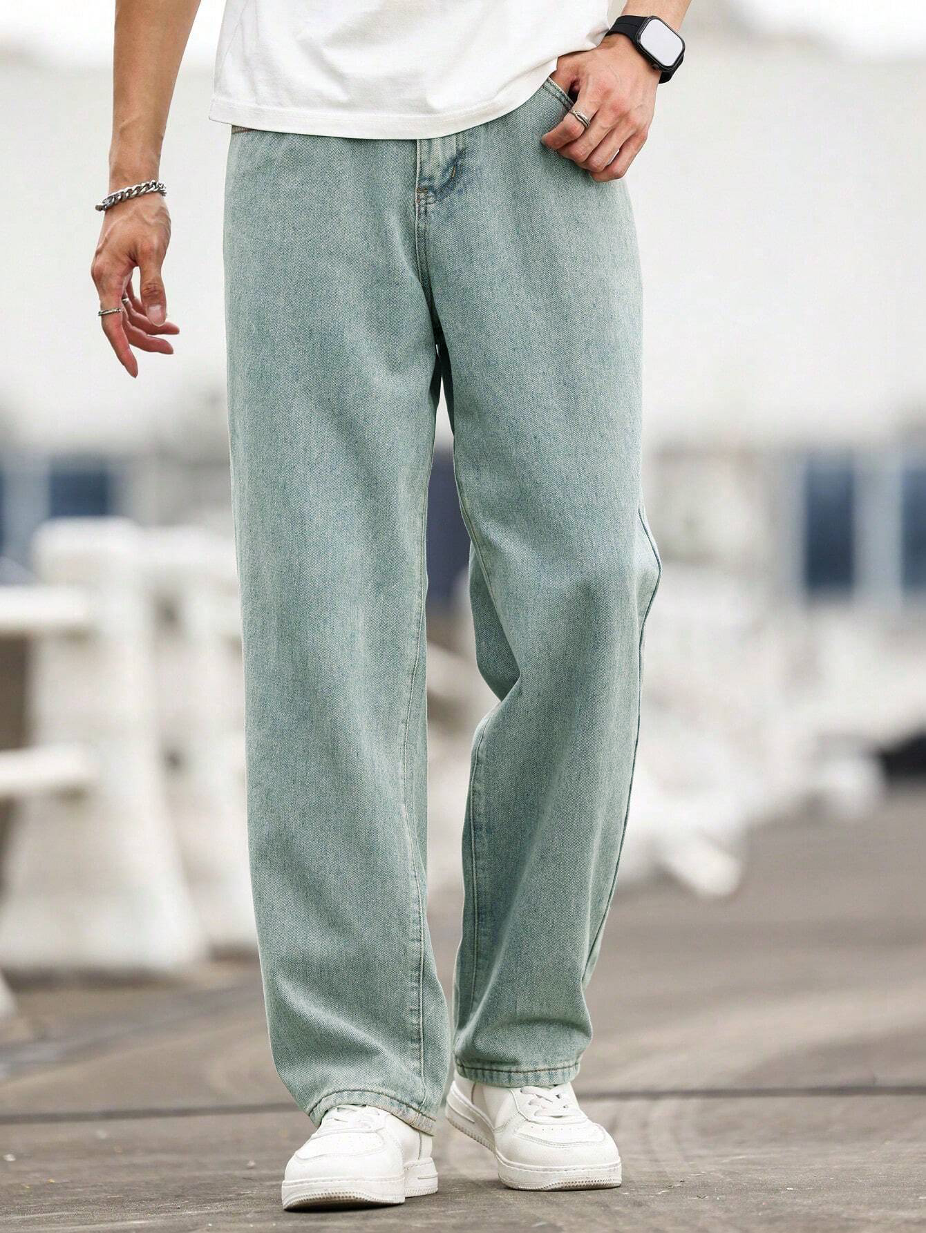 Blue Rust Runner Loose Straight Fit Jeans