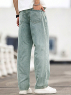 Blue Rust Runner Loose Straight Fit Jeans