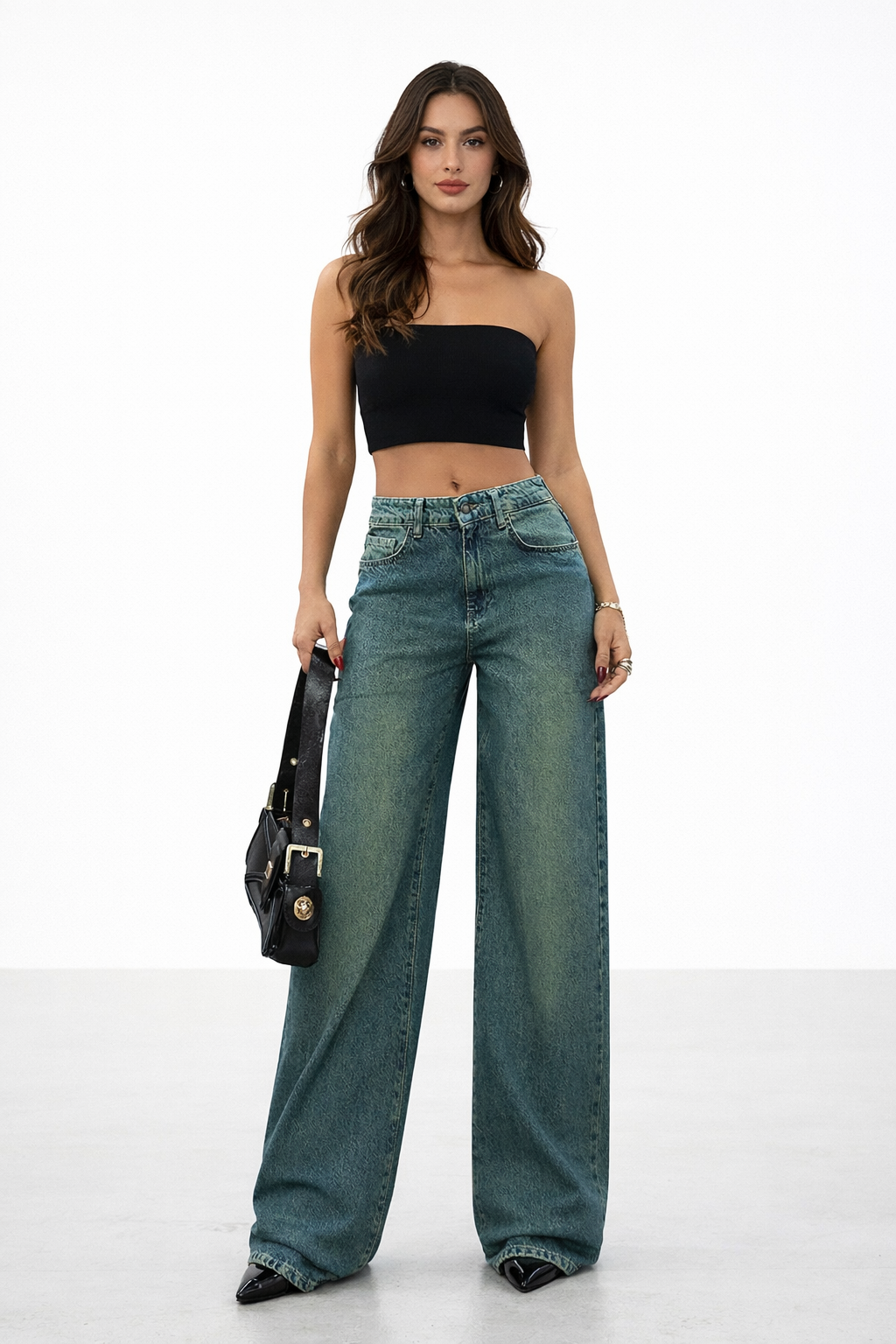 Shade Flow Wide Leg Jeans