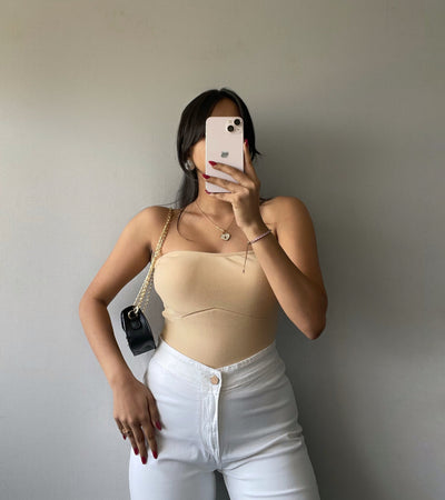 Baesic Rib Knit Tube Top