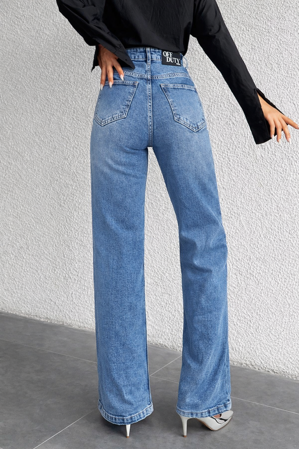 Classic Blue Wide Leg Jeans