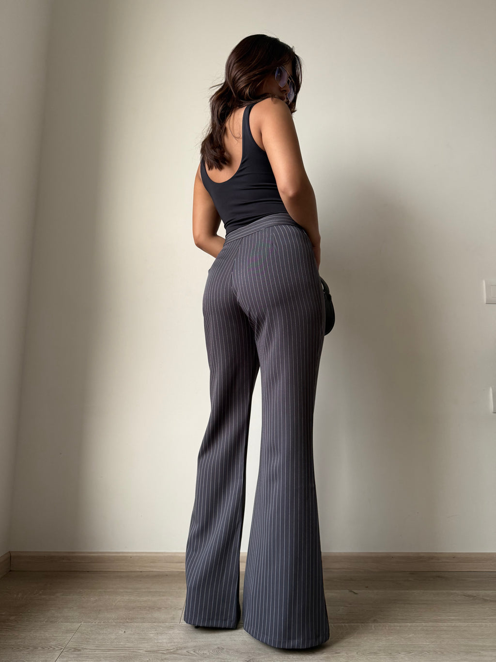 Flared Striped Statement Pants