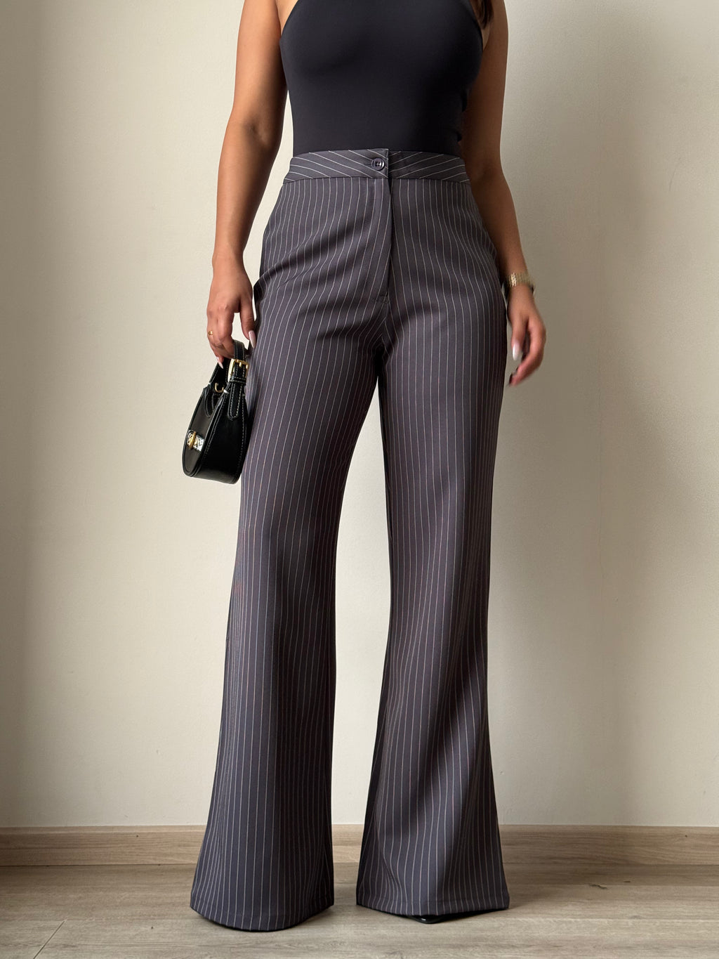 Flared Striped Statement Pants