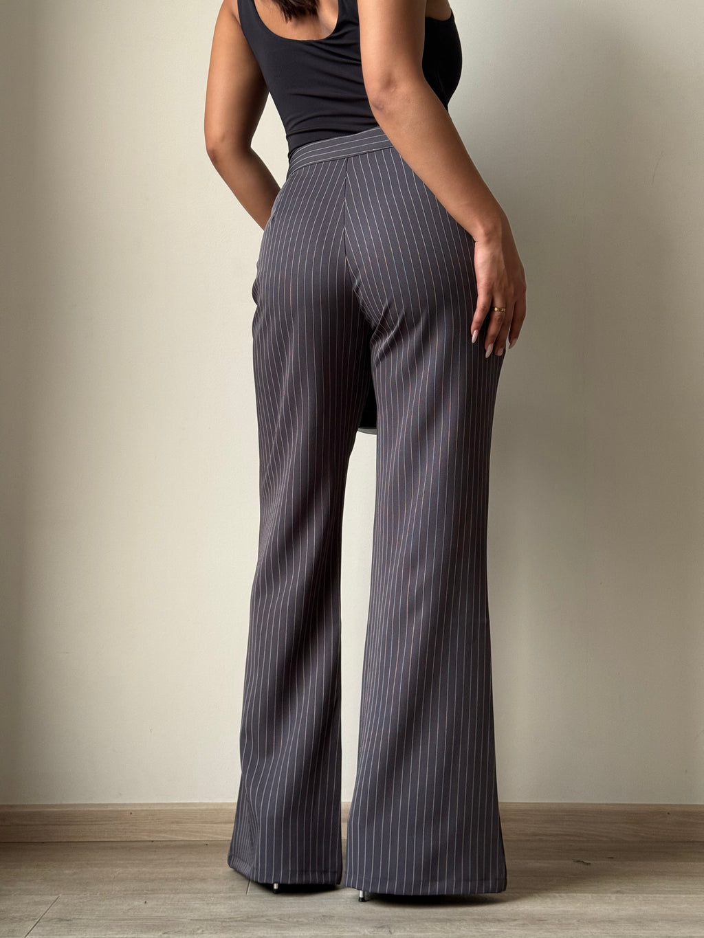 Flared Striped Statement Pants