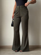 Flared Striped Statement Pants