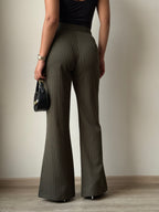 Flared Striped Statement Pants