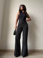Flared Striped Statement Pants