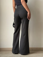 Flared Striped Statement Pants