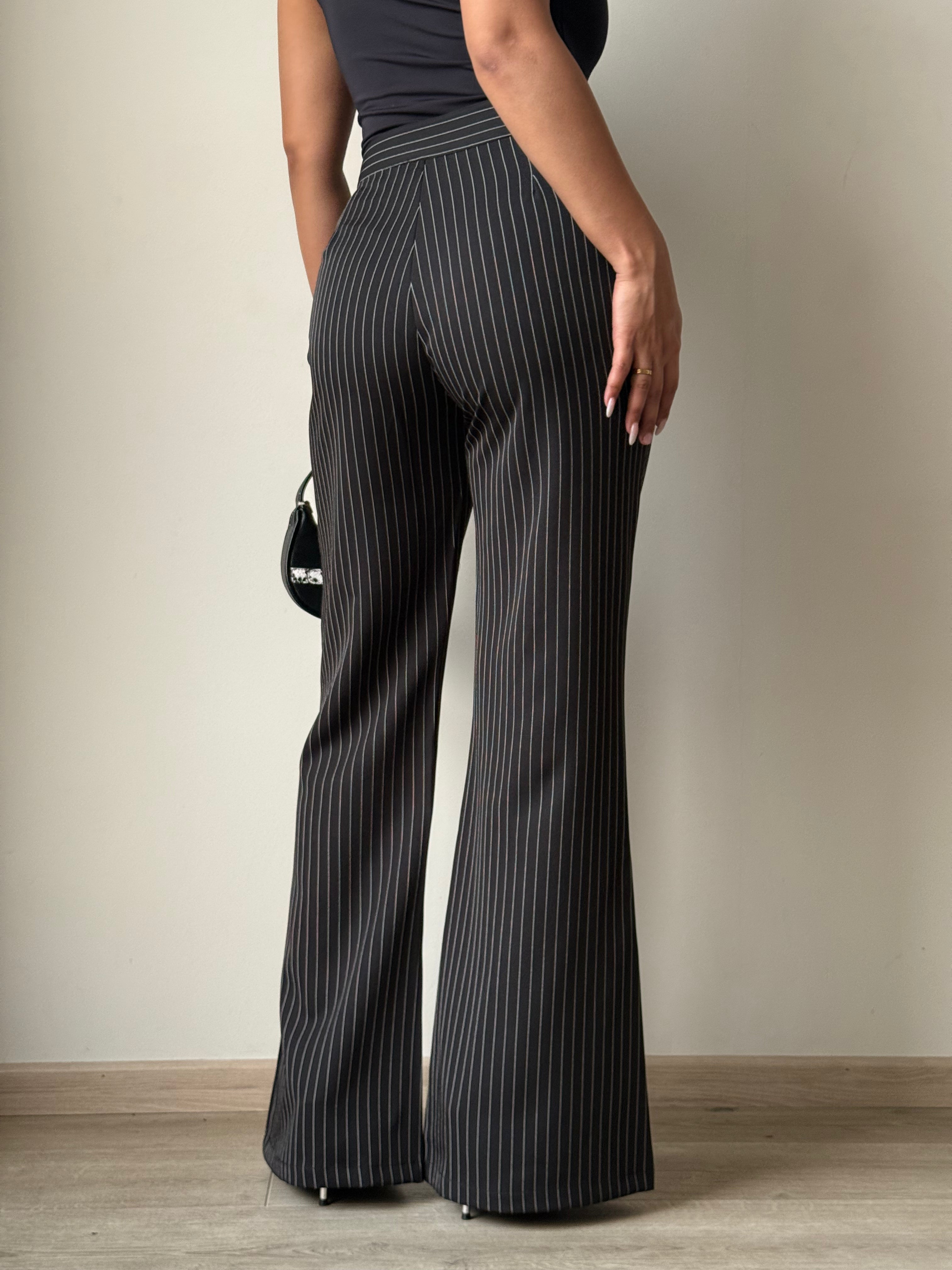 Flared Striped Statement Pants