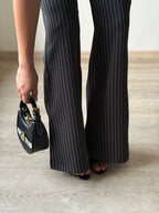 Flared Striped Statement Pants