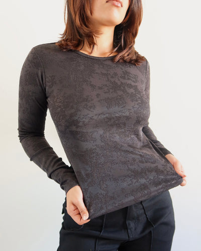 Sheer Skin Full Sleeve Fitted T-Shirt