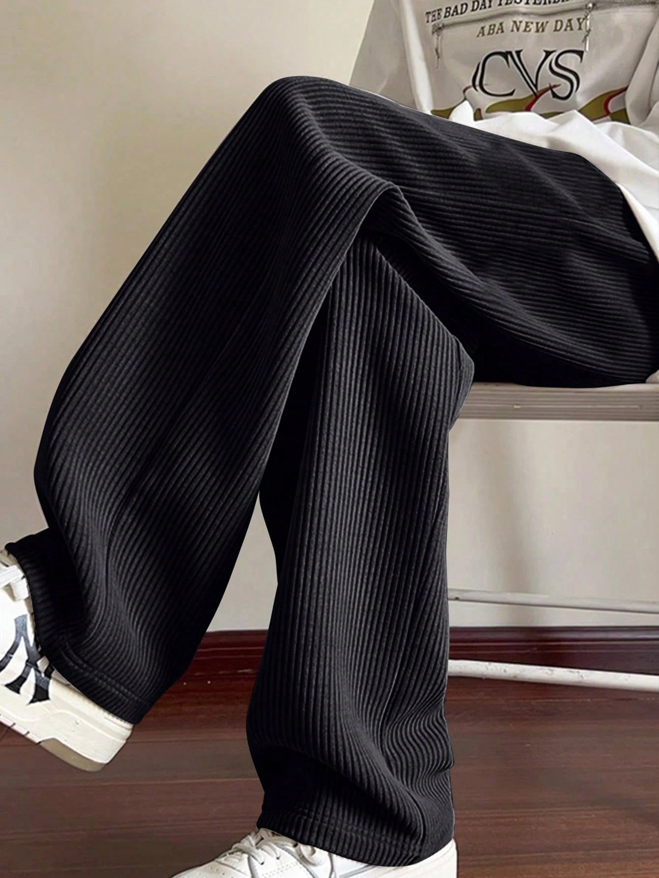 Timeless Rib Drawstring Joggers