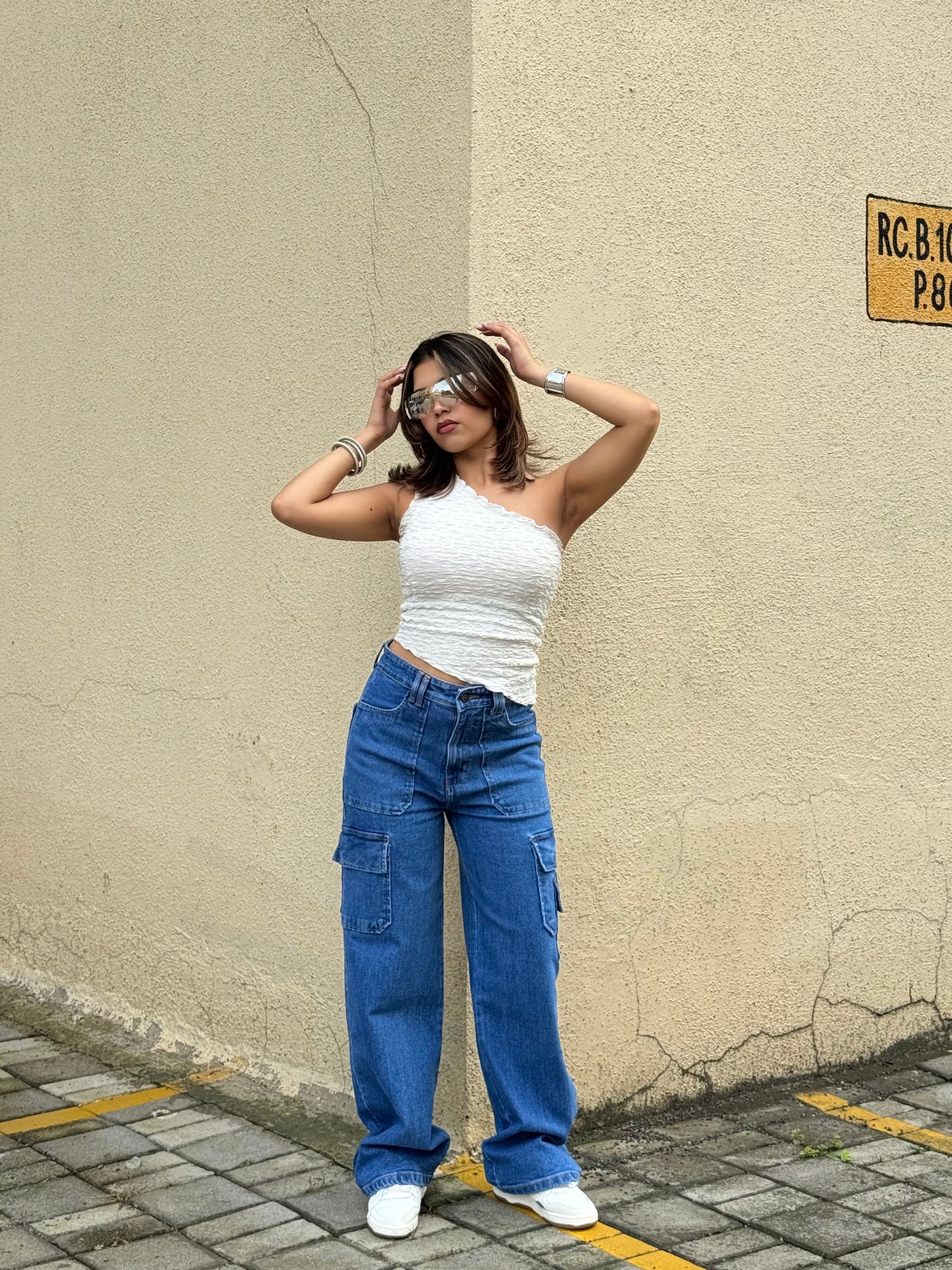 Boyfriend Cargo Wide Leg Denims