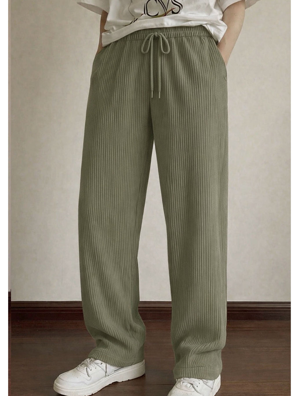 Timeless Rib Drawstring Joggers