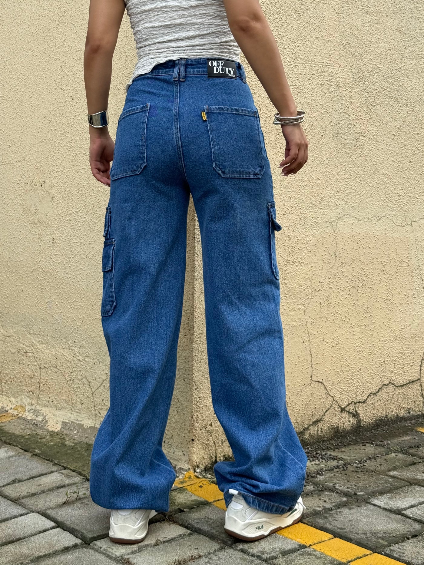 Boyfriend Cargo Wide Leg Denims