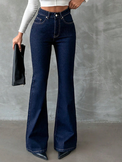 Indigo Navy Flare Fit Jeans