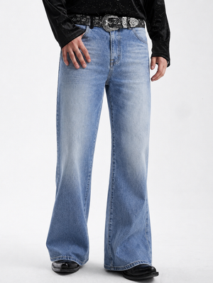 Air Washed Blue Bootcut Jeans