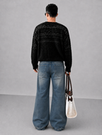 Blue Discipline Fade Flare Bootcut Jeans