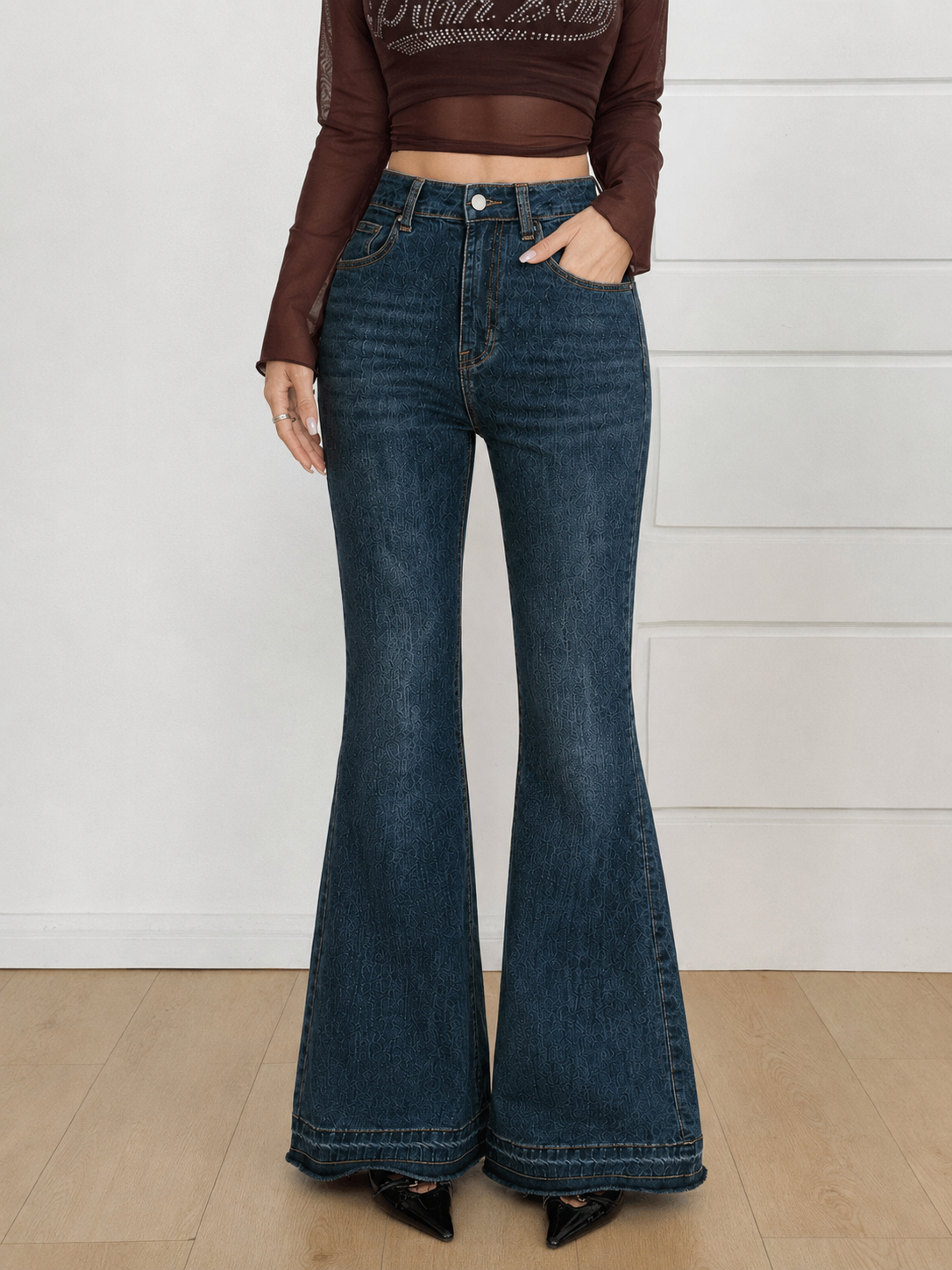 Indigo Curve Stretch Bootcut Jeans