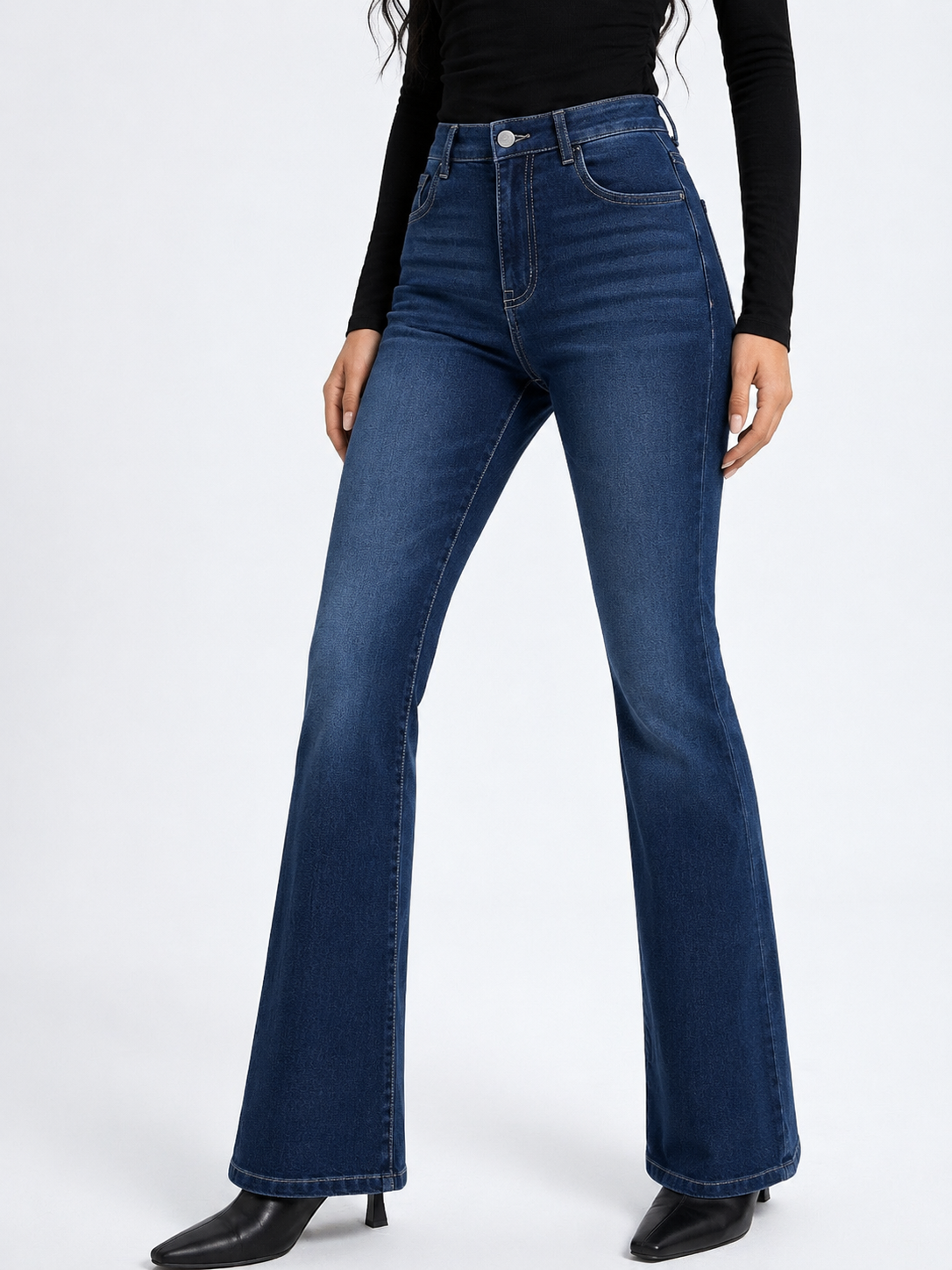 Deep Blue Flare Bootcut Jeans