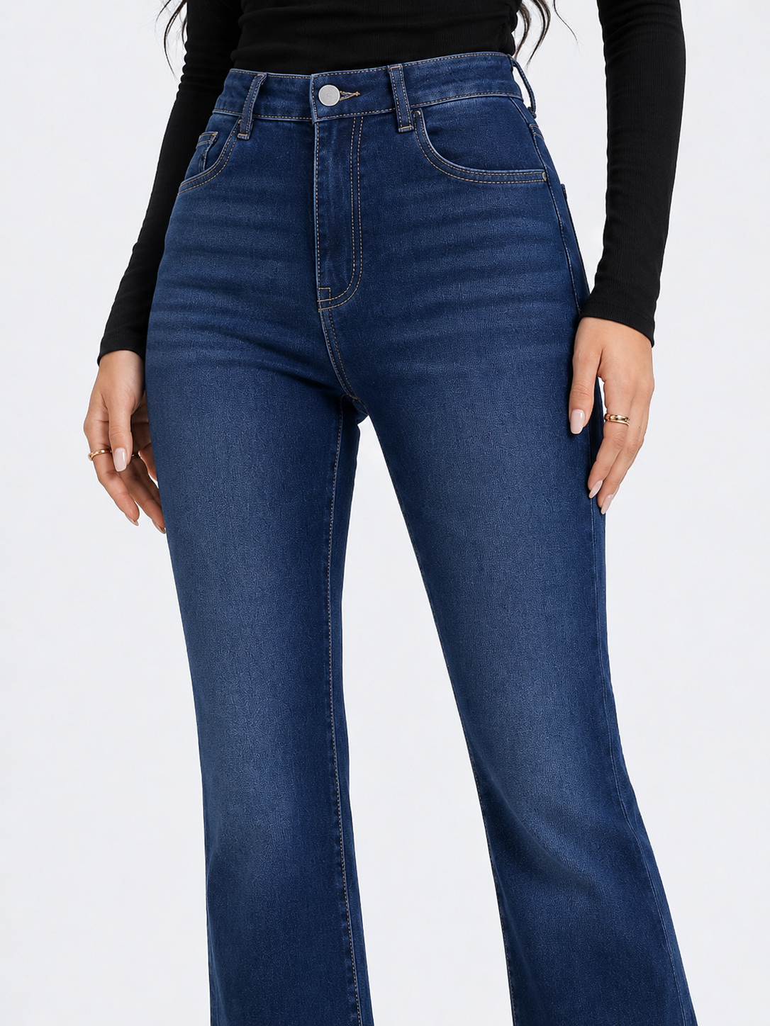 Deep Blue Flare Bootcut Jeans
