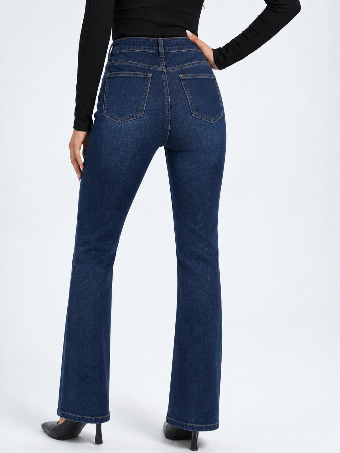 Deep Blue Flare Bootcut Jeans