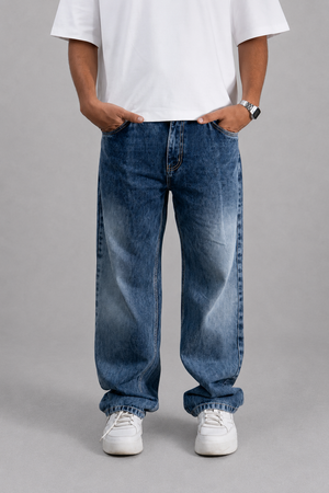 Pleat Game Baggy Jeans