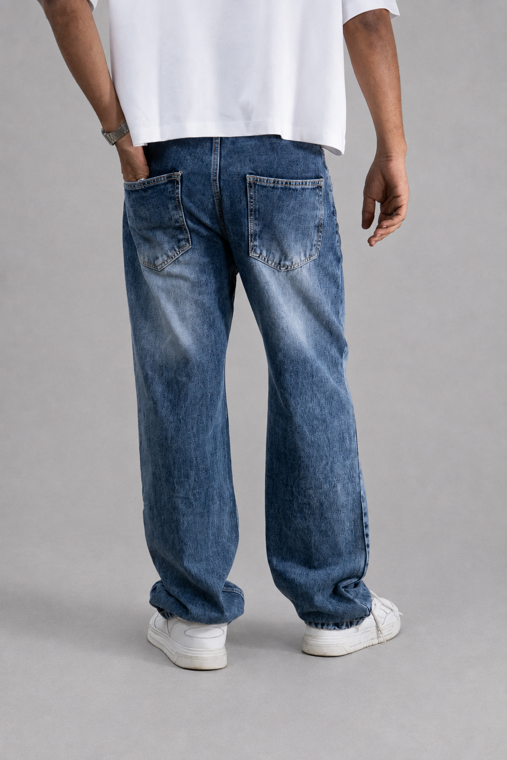 Pleat Game Baggy Jeans