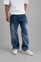Pleat Game Baggy Jeans