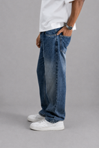 Pleat Game Baggy Jeans