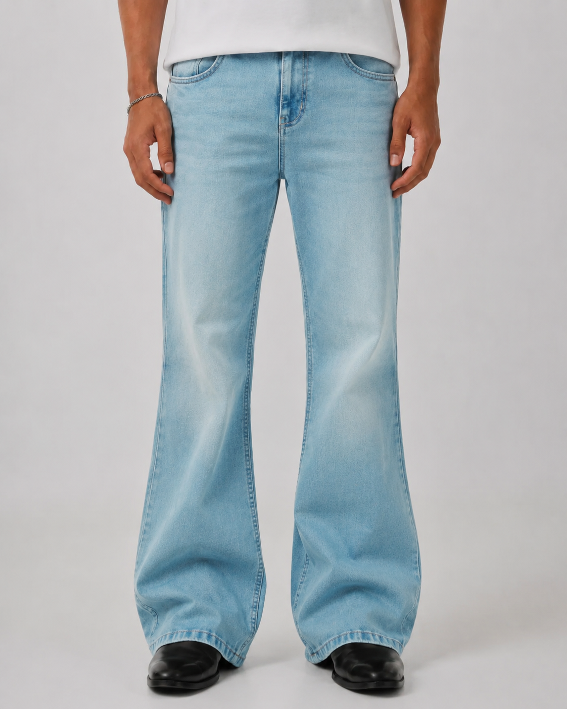 Classic Mist Blue Bootcut Jeans