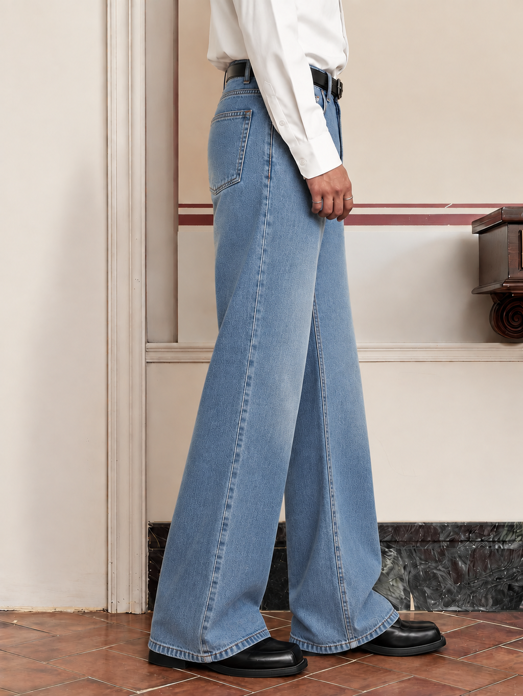 Vintage Sky Flare Leg Jeans