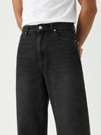 Tobacco Overdye Loose Straight Jeans