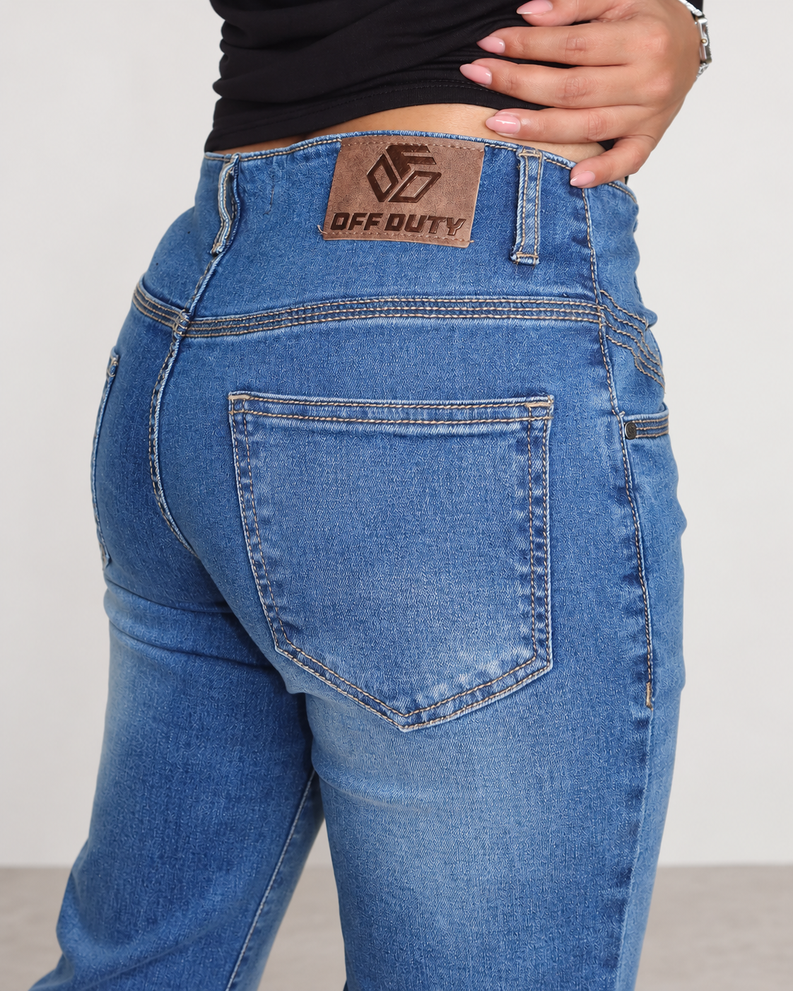 Blue Aura Low Waist Flare Jeans