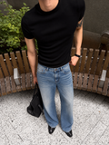 Blue Discipline Fade Flare Bootcut Jeans