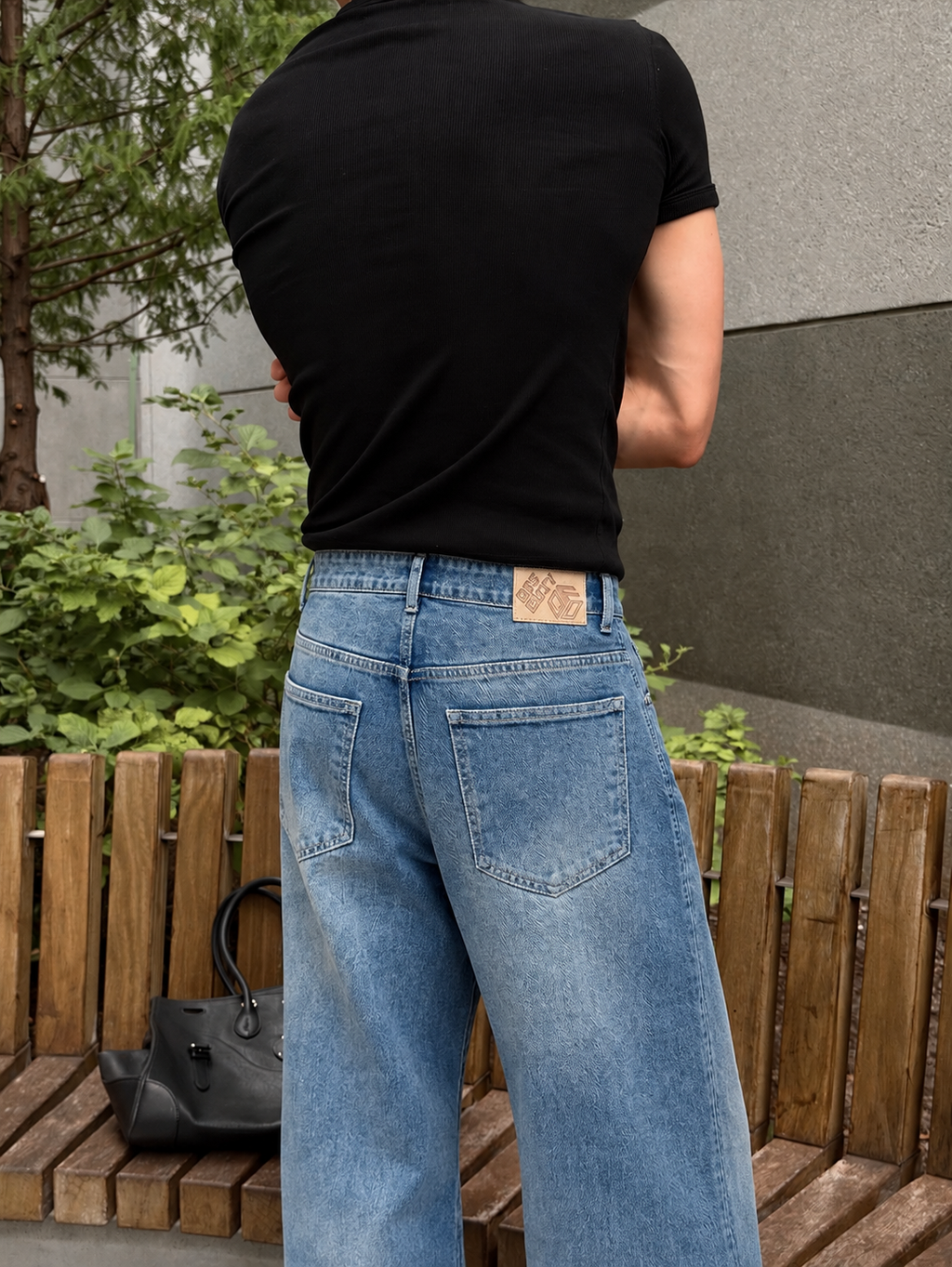 Blue Discipline Fade Flare Bootcut Jeans