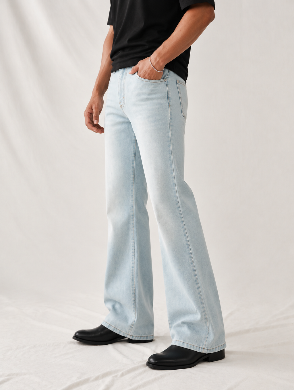 Classic Pale Bootcut Jeans